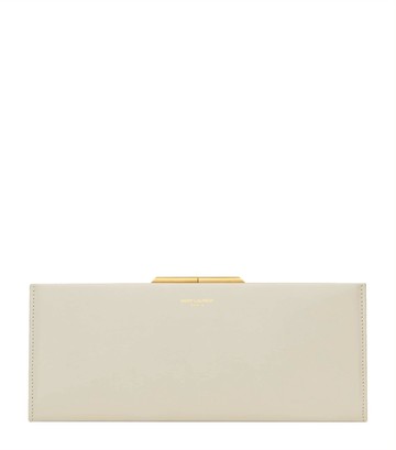 Saint Laurent Calfskin Midnight Clutch Bag