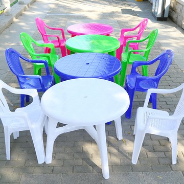 大排檔快餐店桌椅靠背pp塑料椅子戶外啤酒燒烤桌椅沙灘椅廠家