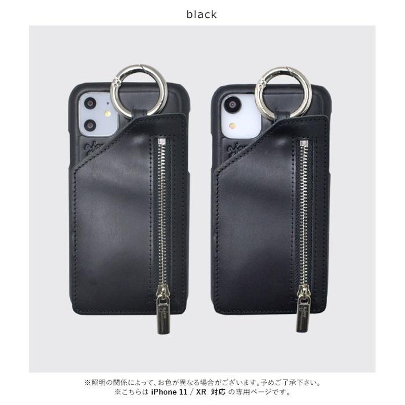 iPhone11/XR対応】エジュー ajew ajew cadenas leather zipphone case 