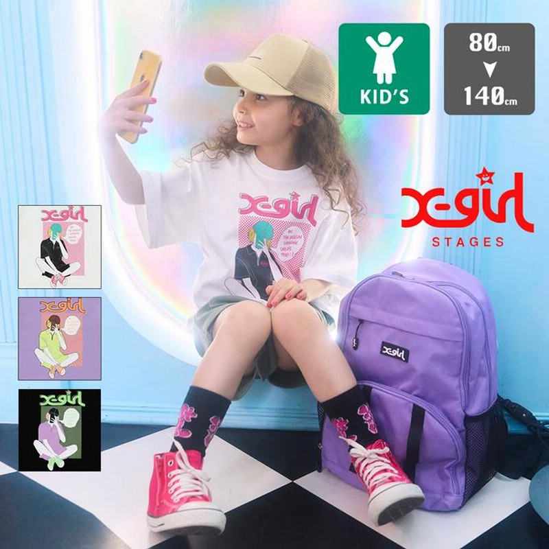 SALE】X-girl Stage エックスガール キッズ ガールモチーフ半袖T