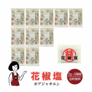 マルニ 花椒塩　1g×1000袋　宅配便 送料無料 小袋 使いきり 調味料 塩 ソルト 中国 山椒 唐揚げ お弁当 イベント 肉料理 野菜料理 魚料