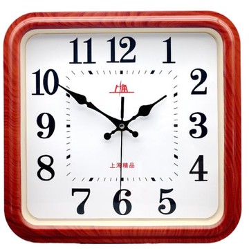 上海靜音鐘表客廳臥室簡約掛鐘墻上家庭用時鐘電子掛表新品石英鐘