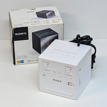 [拆封新品1個出清dd] Sony ICF-C1T 白色 雙鬧鐘 電子鬧鐘 Alarm Clock Radio ICFC1T_CC1