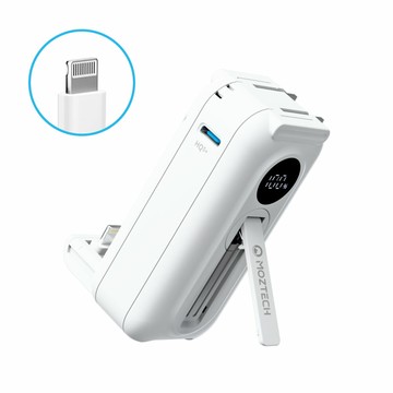 MOZTECH｜太空艙 輕巧多功能口袋行動電源 5000mAh (Type-C/Lightning)