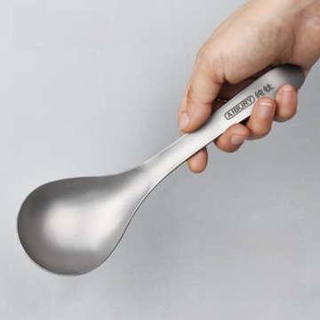 純鈦舀湯勺家用鈦合金盛湯大勺子中式大小號喝湯匙多選大小湯匙