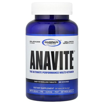 Gaspari Nutrition, ANAVITE，高級表現複合維生素，180 片