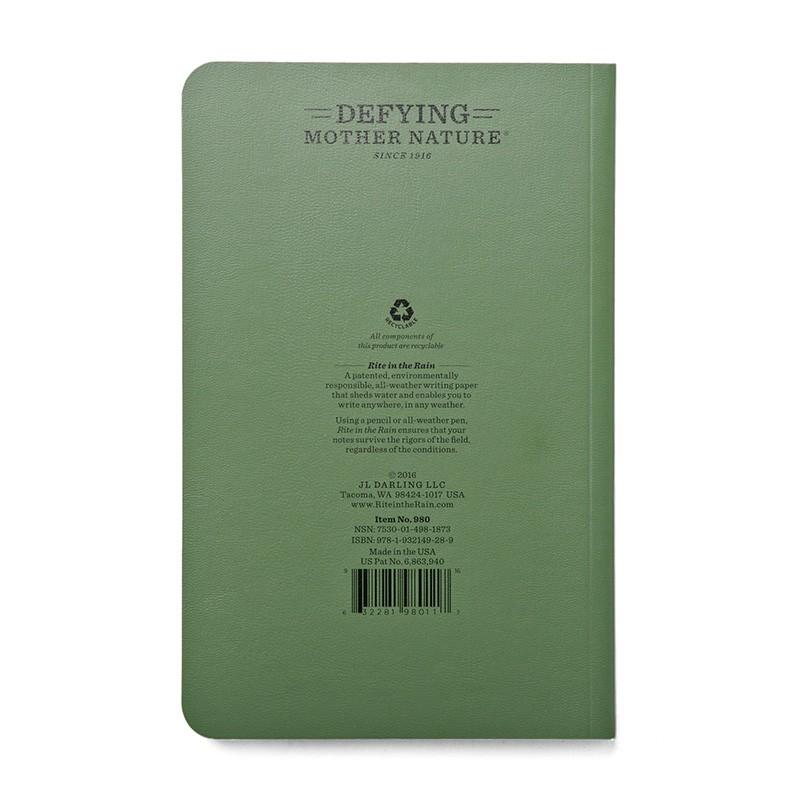 Rite In the Rain ライトインザレイン 米軍使用 ALL WEATHER FIELDBOOK 防水タクティカルフィールドブック（980,980T）