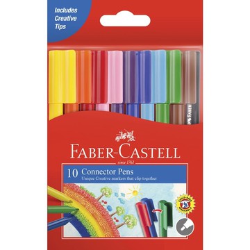 德國 Faber-Castell 輝柏 11-150-A 連接筆 彩色筆 (10色)【APP滿額下單10%點數(單一帳號最高5000點)】1/31止