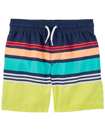 Toddler Striped Swim Trunks
