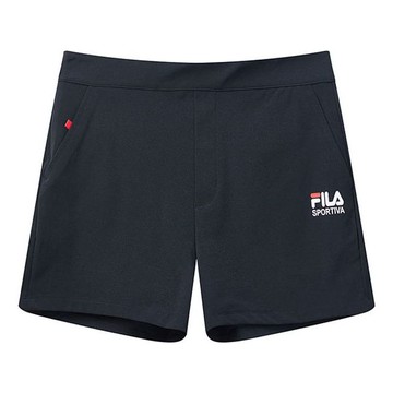 (WMNS) FILA Logo Printing Knitting Shorts Blue