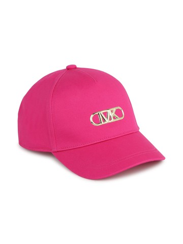 Michael Kors Kids - logo-plaque cotton baseball cap - kids - Cotton - 54 cm - Pink