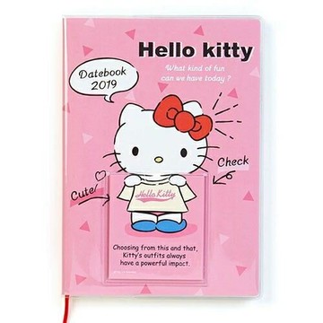 【震撼精品百貨】2019年曆 Sanrio HELLO KITTY 2019月曆換裝年曆手冊(B6)#40584 震撼日式精品百貨