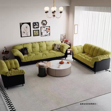 免運/公司貨 沙發 沙發床  布藝沙發客廳復古新款小戶型現代簡約雙人出租房臥室直排懶人沙發 可開發票 全館五折 工廠現貨直銷 新品特價 z10301