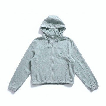 KANGOL 外套 淺藍 泡泡紗 夏日 輕薄外套 女 6622142081