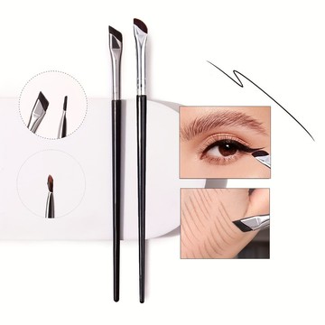 新款單支鐮刀刀鋒眼線刷斜頭陰影修容刷眼部細節化妝刷臥蠶刷