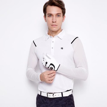 SG新款高爾夫男裝服裝上衣冰絲長袖POLO衫修身透氣速干男球衣運動
