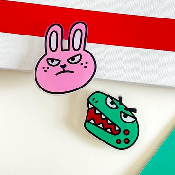 AUG8 STORE 恐龍&兔兔 情侶手機支架 氣囊式