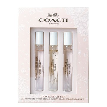 COACH 淡香精香水筆三入組 (逐夢 + 逐夢暮光 + 逐夢月光) 7.5 ml-噴式