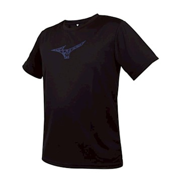 MIZUNO 男短袖T恤-吸濕排汗快乾 抗UV 台灣製 運動 上衣 休閒 32TAC00509 黑丈青