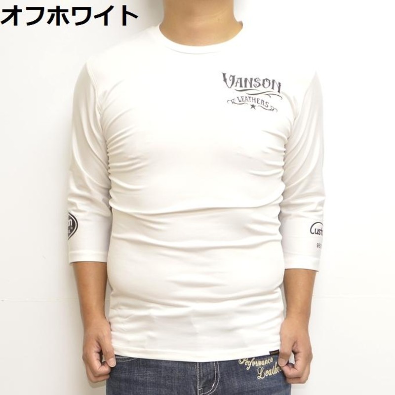 バンソン VANSON NVLT-2008 ドライ６分Ｔシャツ スリムフィット