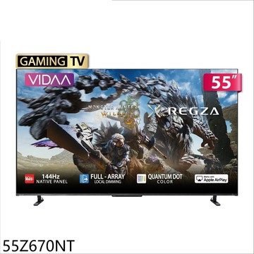 【TOSHIBA 東芝】【55Z670NT】55吋4K QLED連網智慧顯示器(無安裝)