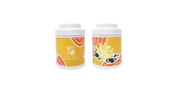 【無花不茶】原葉花茶系列-烏龍款：桂花烏龍—3g三角茶包*3入小鐵罐裝*5罐-【組合商品】桂花烏龍-3入小罐裝