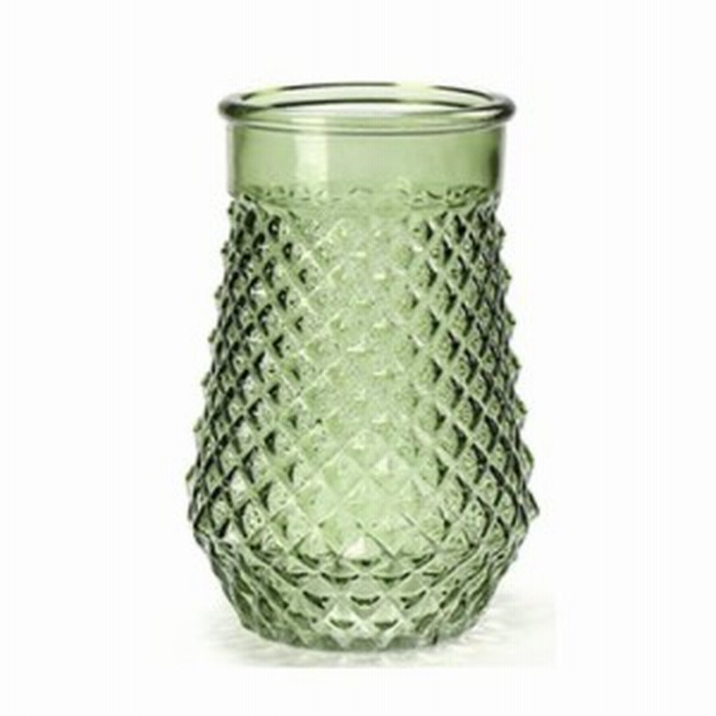 フラワーベース 花瓶 レトロガラス風 おしゃれ グリーン 通販 Lineポイント最大1 0 Get Lineショッピング