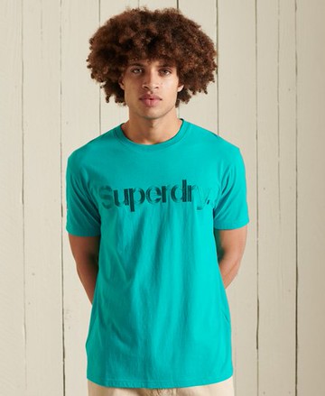 Superdry Men's Men's Core Logo Source Standard Weight T-Shirt Green / Opal Green - Size: S