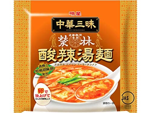 明星 中華三昧 榮林 酸辣湯麺 103g 24個