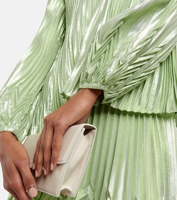 Simkhai Char plissé silk-blend blouse