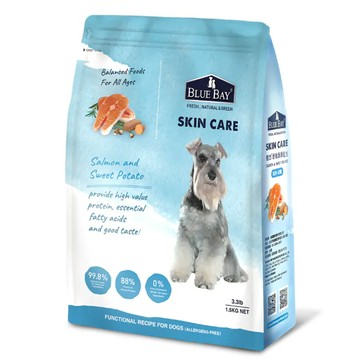BLUE BAY 倍力 S30舒敏護膚配方 狗飼料 含88%動物性優質蛋白質 添加益生菌  鮭魚 + 甜薯  1.5kg  1袋