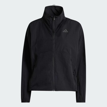 Adidas 愛迪達 W Q2 Jkt KA9326 女 立領外套 運動外套 休閒穿搭 防曬 防潑水 黑