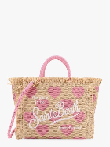 Colette Straw handbag with Hearts print - MC2 SAINT BARTH - gender_Woman