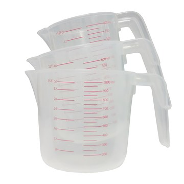 KitchenCraft 耐熱刻度量杯3件組  單一顏色  2L  1組