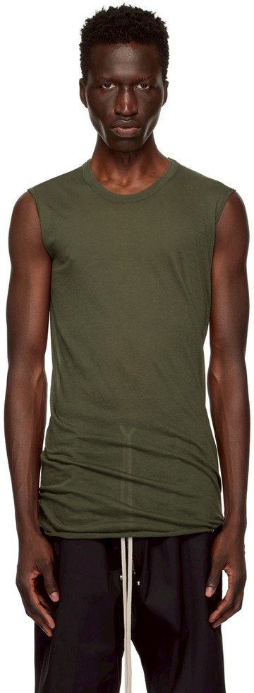 Rick Owens 绿色 Porterville Basic 背心