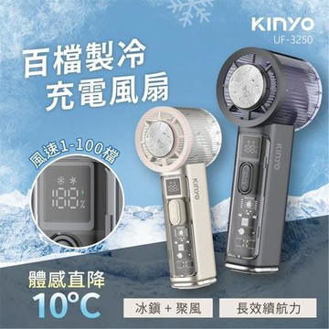KINYO 百檔製冷風扇 UF-3250 星艦灰