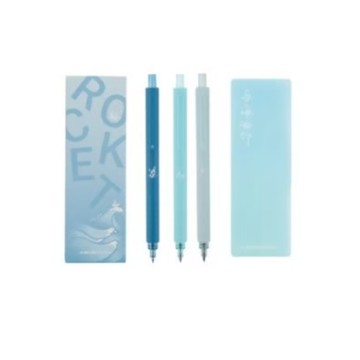 KACOGREEN ROCKET 菁點 低重心3色中性筆0.5mm-與海為鄰