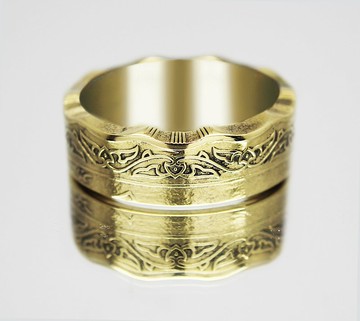 阿爾及利亞硬幣戒指 10 第納爾 1979-1981 男士硬幣戒指 女士硬幣戒指