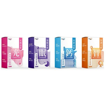 【instaGet 即攝式】好月內調理養護套組(共4盒)-光煥晶飲 (7入/盒)  + 悠眠安飲 ( (7入/盒) + 佳鈣益飲  (7入/盒) + 智識元飲  (7入/盒)