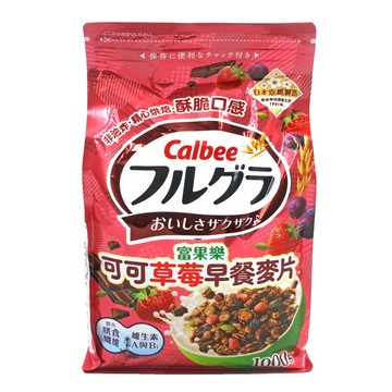 Calbee 【 卡樂比】可可草莓早餐麥片x1包(1000g)