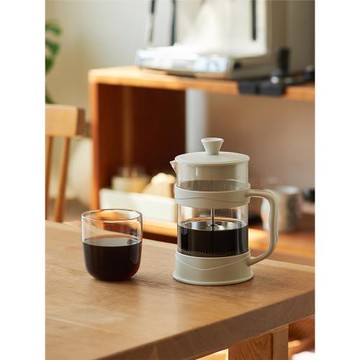 肆月 法壓壺手沖咖啡壺打奶泡家用沖茶器玻璃咖啡過濾杯 咖啡器具