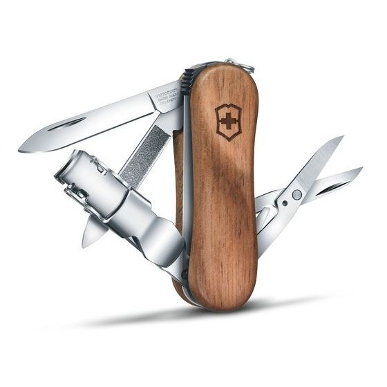 ビクトリノックスVICTORINOX ネイルクリップウッド580 ウォールナット 0.6461.63 スイスアーミーナイフ マルチツール