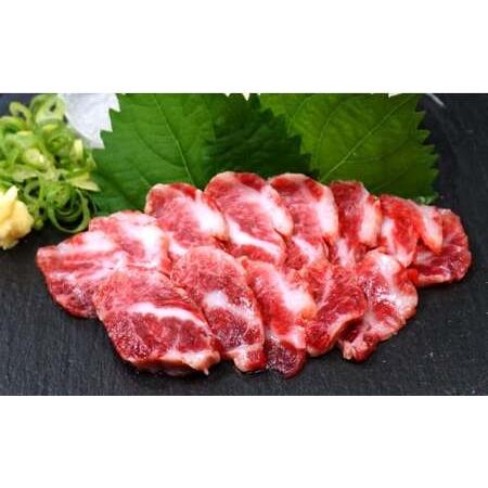 ふるさと納税 バラひも 得盛りセット 計200g 醤油ボトル付 馬刺し 馬肉 熊本県熊本市