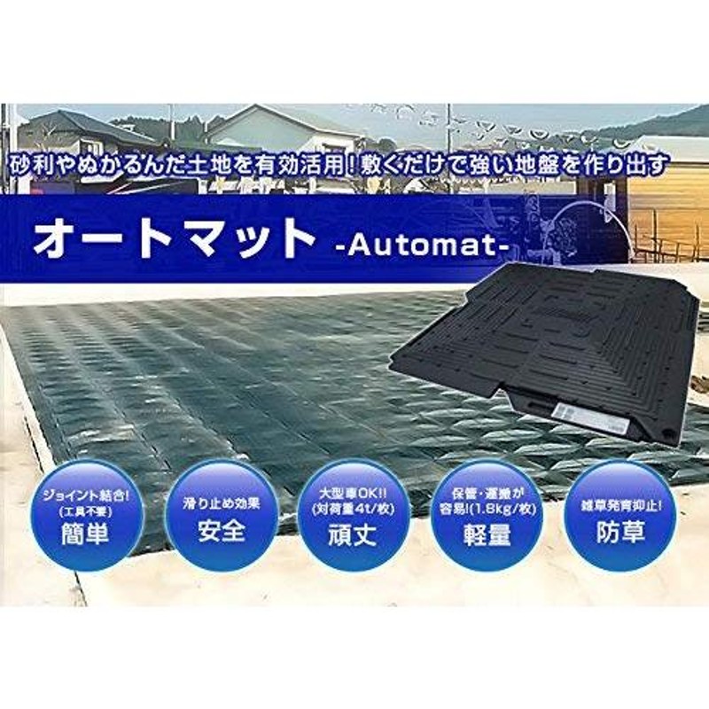 駐車場 ぬかるみ・雑草対策！多目的簡易補強 オートマット ５０枚＋