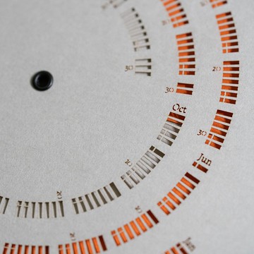 2025 年輪 —轉動式年曆