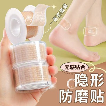 桃園出貨✨隱形仿膚硅凝膠後跟貼防磨腳神器高跟鞋皮鞋足貼膠帶仿生防磨腳貼