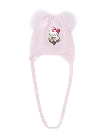 Monnalisa - Hello Kitty knitted hat - kids - Acrylic/Wool - 40 - Pink