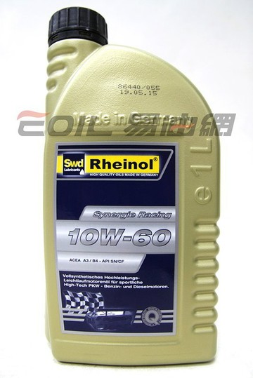 SWD SYNERGIE RACING 10W60 合成機油