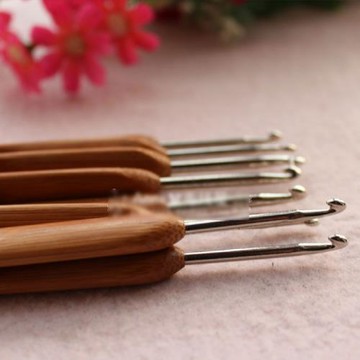 編織工具竹碳鉤針套裝 勾針 粗號