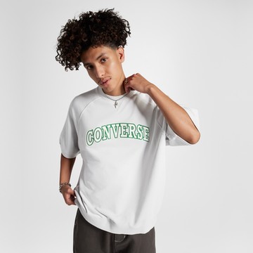 CONVERSE RETRO CHUCK CREW 短袖上衣 男 灰色_10026428-A03